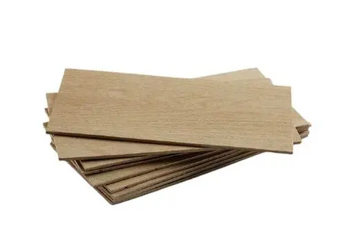 [038205015101AA321222440] 4mm Cherry Plywood, Wave-pattern ,AA / MR Grade
